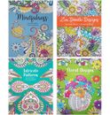 Anti-Stress Colouring Books For Adults Teens - Zen Floral Mindfullness, All Ages
