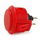 SUIOPPYUW Push Button Smooth Small Multi Colors Off Arcade Switch Automatic Reset Easy to Install Short Key Path Game Accessory DIY PC, Red 2