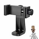 Phone Tripod Mount Adapter/Universal Tripod Cell Phone Holder, Fits Any Smartphone, 1/4" Standard Screw, Rotating Vertical and Horizontal, Compatible with iPhone, Samsung, Selfie Stick, Monopod