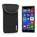 KOMODO Neoprene Pouch Case for Nokia Lumia 830 / Sock/Pocket/Slim Cover/Shock/Sleeve/Skin Black