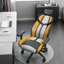 PU Leather Video Racing Game Chairs Yellow Gaming Office Chairs for Teens