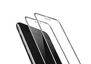 TECHKUN 3D Pellicola protettiva in vetro temperato per iPhone 8 Plus/7 Plus/6S Plus/6 Plus, [2 pezzi] (nero)