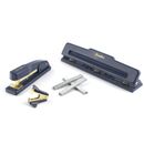 Swingline Desktop 4-In-1 Set 444 Stapler Punch Kit, Navy and Gold (S7044405-WMT)