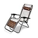 ginoya brothers Outdoor Adjustable Zero Gravity Folding Reclining Lounge Chair for Garden, Pool Side Recreation, Home and Office Lunch Break, for Outdoor and Indoor. (Dubble Shade)
