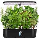 LYtech 12 Pods Hydroponics Growing System, 16.9" Hydroponic Growing Kits & Systems Herb Garden with 159 LED, Smart Garden Grow Lights System Automatic Timer 4L Water Tank for Home & Kitchen Gardening