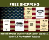 Manuales militares más de 800+ mega biblioteca supervivencia digital USB - envío gratuito