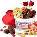 David’s Cookies & Brownies Bucket Sampler in Celebrate Moms 1.3Lbs - Freshly Baked Delicious Gourmet Assorted Cookies & Brownies - Comes In a Beautifully Decorated Mother's Day Themed Gift Bucket
