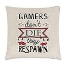 Gift Base Joueurs Ne Pas Die They Respawn Coussin Housse