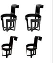 4-Pack Black 2 Large Big Automotive Cup Holders for Car 44oz and 2 Small 12oz
