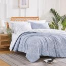 SouthShore Fine Linens Winter Brush Reversible Comforter Set Polyester/Polyfill/Microfiber in Blue | King Comforter + 2 Shams | Wayfair