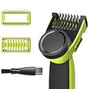 Guide Comb Attachments, Adjustable Guards Combs for Philips OneBlade QP2520 QP2530 QP2620 QP2630, 14 Adjustable Lengths Combs Fit for One Blade Trimmer Attachments Size from 0.4 to 10mm