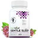 Plantvital Sleeping Pills For Adults - Herbal Sleep Aid with Valerian Root, Melatonin, Chamomile, GABA, Lemon Balm - For Men and Women - Aids Insomnia - 1 Month Supply - 60 Capsules