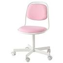 IKEA Children's Swivel Desk Chair with Non-Woven Polypropylene Fixed Seat Cover, Hydraulic Adjustable Height Chair with Wheels for Many Hours of Computer Games, Surfing and Homework (Pink)