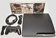 Sony Playstation 3 Slim 320gb Game Console System PS3 Bundle with 3 Games Madden Killzone 2 Metal Gear Solid 4