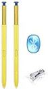 2PCS Galaxy Note 9 S Pen (WithBluetooth) Replacement for Samsung Galaxy Note 9 All Versions Touch Stylus Pen W/Tips Nibs (Yellow/Blue)