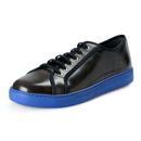Salvatore Ferragamo Men's Fulton Black Leather Fashion Sneakers Shoes 11EE 12EE
