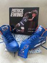 PATRICK EWING Center Hi BLUE ORANGE WHITE 1EW90094-442  Men’s SIZE 9 UK Athletic