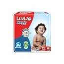 LuvLap Baby Diaper Pants M Size (Medium) , Pack of 72 Count, For babies of 7 to 12Kg with Aloe Vera Lotion for rash protection, with upto 12Hr protection