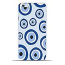GRABB KAR Hard Back Cover Case for iPhone 6 Plus/iPhone 6S Plus | 3D Printed Designer Matte Phone Case Mobile Cover | Blue Evil-Eyes Abstract - Multicolor