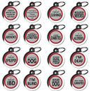Medical Alert Pet ID Tags for Dogs Personalised Vet Dog Cat Disc for Collar