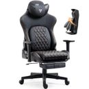 Big and Tall Gaming Chair with Footrest Ergonomic Gaming Chair for Heavy People