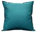 LIZZIE JACOBS New Waterproof Garden Cushion Covers Furniture Outdoor Indoor Seats Patio Living Room Cushion Covers (60 x 60 cm (24"x24"), Teal)