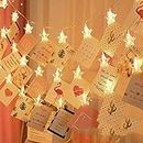 CherishX.com 16 Star Clip Fairy Twinkle Light for Your Diwali and Christmas Premium Decoration, Ideal for Birthday Decorations, Bachelorette Party at Home and Office for Hanging Photos