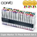 Copic Marker 72 Piece Sketch Set E (Twin Tipped) - Artist Markers Anime Comic