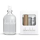 Uberlube Home and Travel Bundle - Bronze Gold Travel Lube Kit + 112ml Bottle Silicone Lube, Unscented, Flavorless, Works Underwater - 112ml + Gold Kit