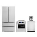 Cosmo 4 Piece Kitchen Appliance Package w/ 5.5L Electric Hot Air Fryer 30" Freestanding Electric Range 24" Built-in Fully Integrated Dishwasher | Wayfair