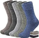 Aeoss Men and Women's Regular Premium Wool Socks Multicolour PACK OF 2