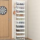 HOMIDEC Shoe Storage, 10-Tier Shoe Rack Organizer for Closet 20 Pair Narrow Shoes Shelf Cabinet for Entryway, Bedroom and Hallway