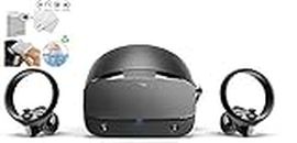 Oculus - Rift S PC-Powered VR Gaming Headset - Due Touch Controller, Audio Posizionale 3D, Insight Tracking, Fascia regolabile Halo con panno di pulizia TWE