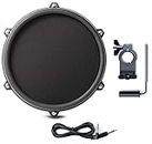 Alesis Nitro 8 Inch Single-Zone Mesh Tom Pad with Clamp and Silverline Audio 10ft Trigger Cable Bundle