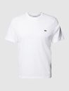 Lacoste Hombre Camisetas Cuello Redondo Regular Fit Camiseta Blanco NUEVO