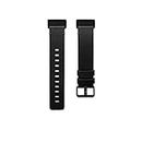 Fitbit, Small Charge 4,Leather Band,Black, Unisex-Adult, Negro