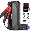 GREPRO 3000A Jump Starter Power Pack, Car Battery Booster Jump Starter for 12V Vehicle, Jump Pack and Jump Starter with Dual USB Quick Charge 3.0 Out Ports, LED Flashlight(Up to 10.0L Gas,8.0L Diesel)