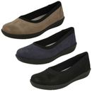 Ladies Clarks Cloud Steppers Flat Shoes 'Ayla Low'