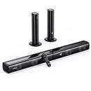 Sound Bar 2 in 1 Separable MEVOSTO 2.2CH Soundbar for TV 80W Built-in Dual Woofers with ARC/Optical/AUX/BT 5.0 Bass/Treble Adjustable Wall Mountable Surround Sound Home Theater System-31inch