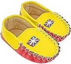 Neska Moda Baby Boys Yellow & Red Rexine Loafers/Shoes for 6 to 12 Months Winter Boots