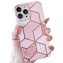 MVYNO Elegant Premium iPhone 13 Pro Max Cover | Exclusive Trendy Pink Protection Case for Women & Girls (Flexible | Silicone | iPhone 13 Pro Max, Pink)