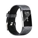 Baaletc Replacement Bands Compatible Fit bit Charge 2 Classic Accessories Band Sport Strap for Fit bit Charge 2 Large&Small Women&Men