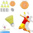 Optifit® Badminton Rebound Trainer Set, Adjustable Indoor Training Device, Kid Outdoor Leisure Toy, Badminton Learning Device for Kid, Family Parent-Child Interactive Sports Toys
