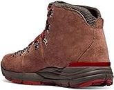 Danner Mountain 600 Hiking Boots for Men - Waterproof, with Durable Suede Upper, Breathable Lining, Triply-Density Footbed, & Vibram Traction Outsole, Brown/Red - Suede - 10 D