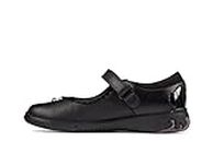 Clarks Sea Shimmer K Girls School Shoes 35 Negro