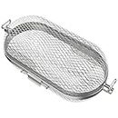 Rotisserie Grill Basket for Napoleon and Other Gas Grill, Fits Most Spit Rods,Great for Cooking Veggies Evenly
