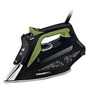 Rowenta DW6330D1 Eco Intelligence Steam Iron, Optimal Steam Distribution, 2500 W Power, Fast Warm-Up Time, 1 Litre, Black/Green