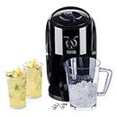 LIVIVO Electric Ice Crusher with Ice Scoop and Large Removable Hopper Box for Making Snow Cones, Blending Slushie, Cocktail, Frappe, Iced Tea and Coffee etc (Black)