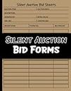 Silent Auction Bid Forms: A Simplified Log Book with Duplicate Bid Sheets, a Bidding Tracker Book, Organized Bidding Forms, and Charity Bid Form Tracking.