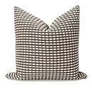 JAVILE Homes Benjamin 22 x 22 Inch Polyester Throw Pillow Cover,Square Pillow,Decorative Pillow for Sofas and Accent Chairs.Modern Indoor Decor.